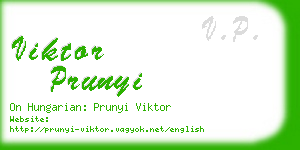 viktor prunyi business card